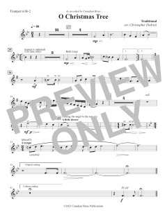 O Christmas Tree - Bb Trumpet 2 von Canadian Brass Quintet (Download) 