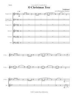 O Christmas Tree - Full Score von Canadian Brass Quintet (Download) 