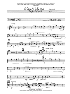 O Come All Ye Faithful / Joy to the World - Bb Trumpet 1 von Canadian Brass Quintet (Download) 