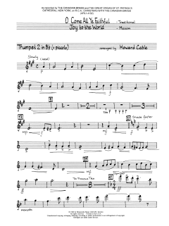 O Come All Ye Faithful / Joy to the World - Bb Trumpet 2 von Canadian Brass Quintet (Download) 