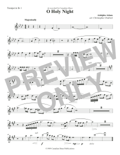 O Holy Night - Bb Trumpet 1 von Canadian Brass Quintet (Download) 