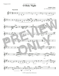 O Holy Night - Bb Trumpet 2 von Canadian Brass Quintet (Download) 