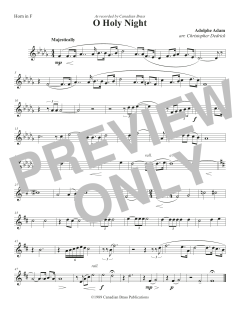 O Holy Night - F Horn von Canadian Brass Quintet (Download) 