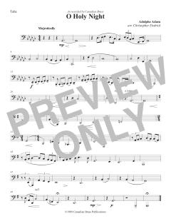 O Holy Night - Tuba von Canadian Brass Quintet (Download) 