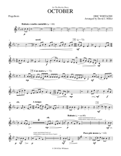 October - Flugelhorn von Eric Whitacre (Download) 