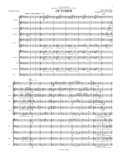 October - Full Score von Eric Whitacre (Download) 