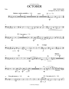 October - Tuba von Eric Whitacre (Download) 