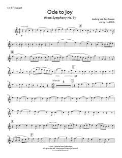Ode to Joy - Bb Trumpet 1 von Canadian Brass Quintet (Download) 