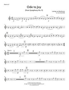 Ode to Joy - F Horn von Canadian Brass Quintet (Download) 
