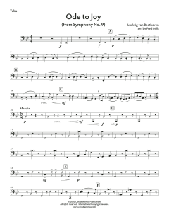 Ode to Joy - Tuba von Canadian Brass Quintet (Download) 