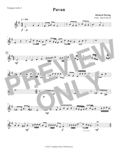 Pavan - Bb Trumpet 2 von Canadian Brass Quintet (Download) 