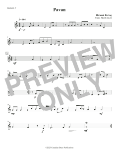 Pavan - F Horn von Canadian Brass Quintet (Download) 