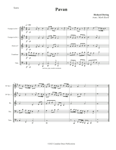 Pavan - Full Score von Canadian Brass Quintet (Download) 