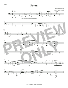 Pavan - Tuba von Canadian Brass Quintet (Download) 