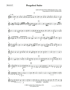 Pergolesi Suite - F Horn von Canadian Brass Quintet (Download) 