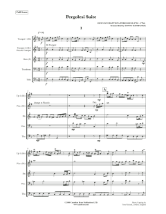 Pergolesi Suite - Full Score von Canadian Brass Quintet (Download) 