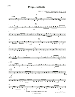 Pergolesi Suite - Tuba von Canadian Brass Quintet (Download) 