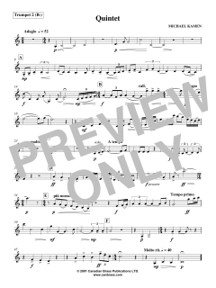 Quintet - Bb Trumpet 2 von Canadian Brass Quintet (Download) 