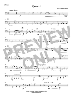 Quintet - Tuba von Canadian Brass Quintet (Download) 