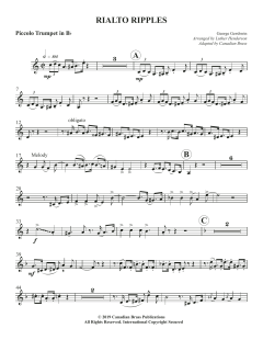 Rialto Ripples - Bb Piccolo Trumpet von Canadian Brass Quintet (Download) 
