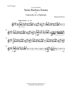 Santa Barbara Sonata - Bb Trumpet 1 von Canadian Brass Quintet (Download) 