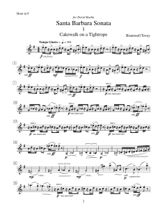 Santa Barbara Sonata - F Horn von Canadian Brass Quintet (Download) 