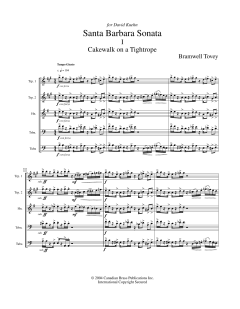 Santa Barbara Sonata - Full Score von Canadian Brass Quintet (Download) 