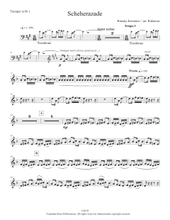 Scheherezade - Bb Trumpet 1 von Canadian Brass Quintet (Download) 