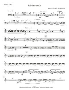 Scheherezade - Bb Trumpet 2 von Canadian Brass Quintet (Download) 