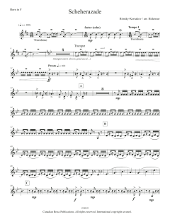 Scheherezade - F Horn von Canadian Brass Quintet (Download) 