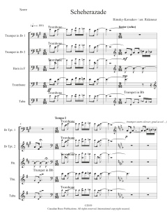 Scheherezade - Full Score von Canadian Brass Quintet (Download) 