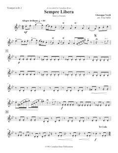 Sempre Libera - Bb Trumpet 2 von Canadian Brass Quintet (Download) 