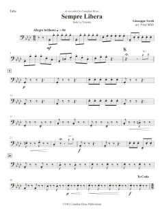 Sempre Libera - Tuba von Canadian Brass Quintet (Download) 
