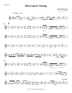 Shreveport Stomp - F Horn von Canadian Brass Quintet (Download) 