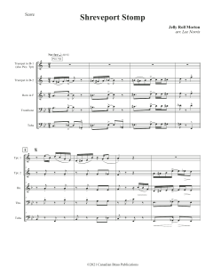 Shreveport Stomp - Full Score von Canadian Brass Quintet (Download) 