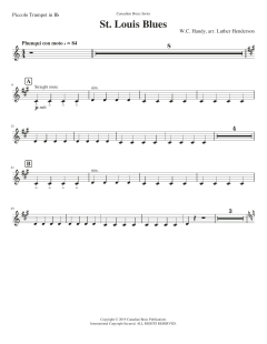 St. Louis Blues - Bb Piccolo Trumpet von Canadian Brass Quintet (Download) 