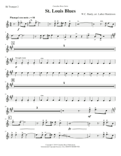 St. Louis Blues - Bb Trumpet 2 von Canadian Brass Quintet (Download) 