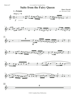 Suite from the Fairy Queen - F Horn von Canadian Brass Quintet (Download) 