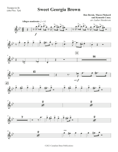 Sweet Georgia Brown - Bb Trumpet 1 / Piccolo Tpt. von Canadian Brass Quintet (Download) 