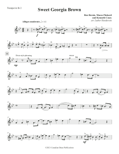 Sweet Georgia Brown - Bb Trumpet 2 von Canadian Brass Quintet (Download) 