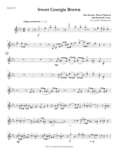 Sweet Georgia Brown - F Horn von Canadian Brass Quintet (Download) 