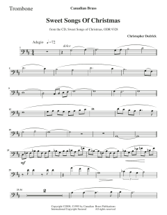 Sweet Songs of Christmas - Trombone von Canadian Brass Quintet (Download) 