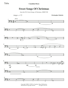 Sweet Songs of Christmas - Tuba von Canadian Brass Quintet (Download) 