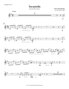 Tarantella - Bb Trumpet 1 von Canadian Brass Quintet (Download) 