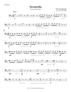 Tarantella - Trombone von Canadian Brass Quintet (Download) 