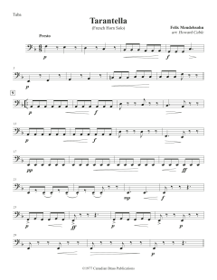 Tarantella - Tuba von Canadian Brass Quintet (Download) 
