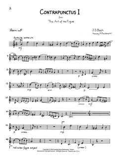 The Art of the Fugue Suite - F Horn von Canadian Brass Quintet (Download) 