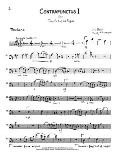 The Art of the Fugue Suite - Trombone von Canadian Brass Quintet (Download) 