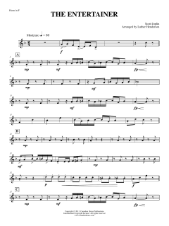 The Entertainer - F Horn von Canadian Brass Quintet (Download) 