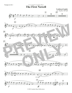 The First Nowell - Bb Trumpet 2 von Canadian Brass Quintet (Download) 
